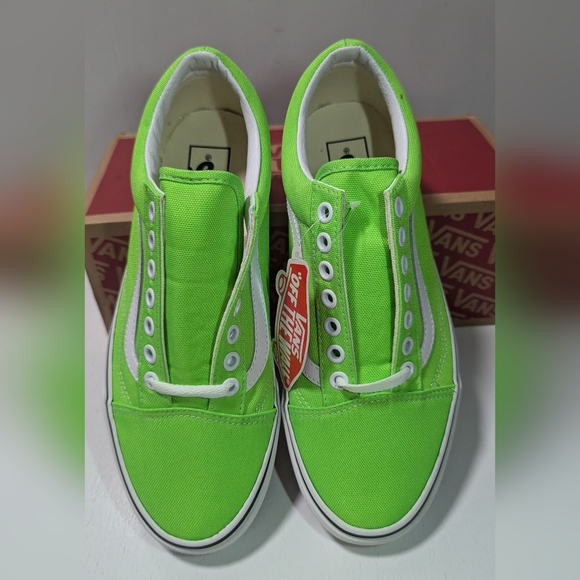 Vans Old Skool (Neon) Green Gecko/Tr White - Picture 6 of 9